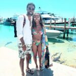 Tabitha Brown Instagram – Celebrating our anniversary with some of our favorite folks!! Thank yall so much for sharing this experience with us, we love yall!!! ❤️ @kevonstage  @mrskevonstage @catarah @losography @jontilleg @percydaggs #happyanniversary #bahamas #couples #fun #memories 
My bathing suit and coverup  @farmrio 
Sandals @gucci 
Faux locs @hairbyashnicole 
Sunglasses @chloe 
Half an ab from Abitha 😂💪🏾