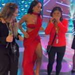 Aline Mineiro Instagram - Sente o clima de mais um domingo aqui no SHOW DE CALOUROS no @pgmsilviosantos 🥹❤️ 

Aaaaaah como eu amo o meu trabalho! Hoje nós arrasamos em turma 😜

Vestido @_anystore 
Make @correiamakeup