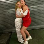 Kylie Minogue Instagram - Padam red? @celestebarber 4 evs!! LOVED our post show catch up. 😘😘😘