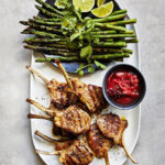 Martha Stewart Instagram – For a super spring dinner, lamb chops are seasoned with crushed fennel seeds, salt, and pepper before being grilled alongside asparagus spears. A bright, savory rhubarb compote provides a wonderful contrast to the rich meat. Get the recipe at the link in our bio. 📷: @conpoulos_photographer recipe: @lucullanfoods food styling: @stevepearcestylist prop styling: @sagecreativeco