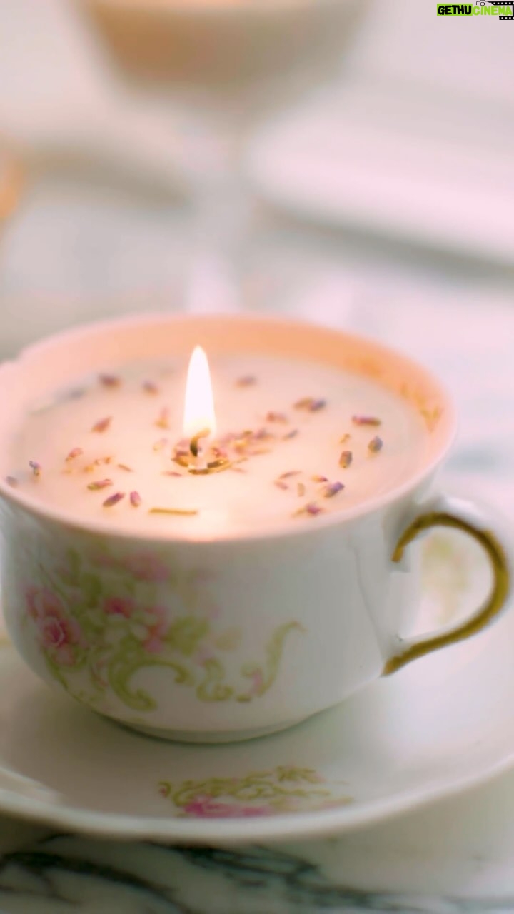 Martha Stewart Instagram - What scents remind you of your mother? Gather your essential oils, beeswax (or soy flakes), dried flowers or herbs, and a wick and get to work on this unique Mother’s Day creation. China sets—either family heirlooms or thrifted finds—take on new life as a one-of-a-kind candles. Sugar bowls with lids are perfect for holding candles, but gravy boats, tea cups, or creamers work as well. See more creative ways to upcycle your china collection at the link in our bio.