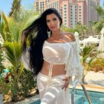 Lamitta Frangieh Instagram - Divine femininity in Liona set @urbnwhyt  100% cotton & embracing eco friendly practices 
.
.
.
#exotic #style #lifestyle #cottonsuits #beachstyle #dubai #summervibes #fresh #lamittafrangieh