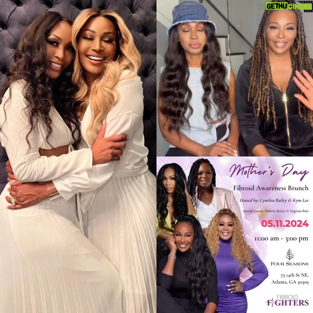 Cynthia Bailey Instagram - ATLANTA,GA!!!💜💜💜
I’m so thrilled to share an upcoming Mother’s Day Fibroid Awareness Brunch event that I’m proudly hosting with my girl @theekymlee. This event is a unique opportunity to learn, connect, and raise awareness about uterine fibroids. As someone deeply passionate about fibroid education and women’s health, I believe this brunch will be an enriching experience for all attendees! We look forward to welcoming you to this important gathering as we brunch with purpose! Please consider getting tickets not just for yourself, but also for loved ones dealing with their own fibroid challenges. We have to look out for each other! It’s a chance to connect and learn together in a supportive environment. It’s time to get real about fibroids, ladies!
Hope to see you there.💜
special guests:
@mal_bailey
@iameugeniabuie
@usafibroidcenters
@fibroidfighters
#FibroidFighters #Fibroids #UFE #Treatment #Symptoms #Fibroid #FibroidTreatment #Fighters #Resources #Support #FibroidFighter #FibroidPain #MothersDay #Brunch #FibroidAwarenessBrunch #Ambassador #CynthiaBailey #MalorieBailey #KymLee #EugeniaBuie #FourSeasons #Atlanta #Georgia