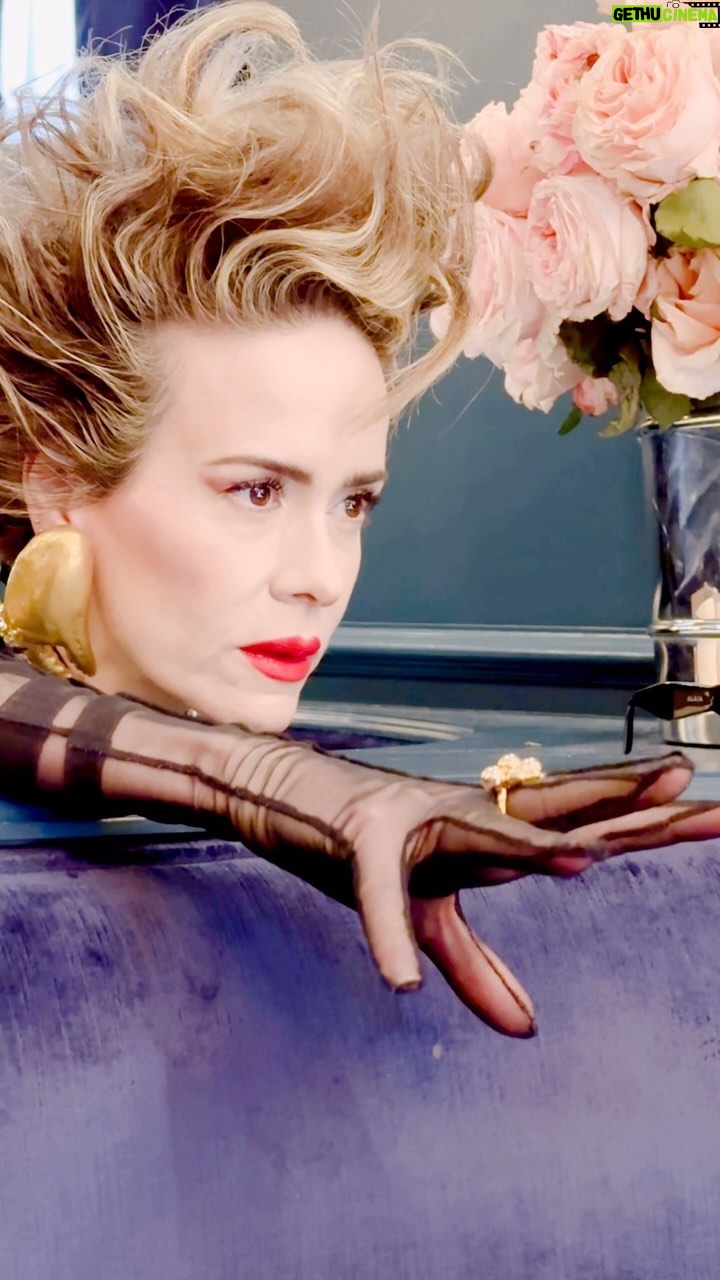 Sarah Paulson Instagram - Sarah Paulson and Arnold Daniel go lux for Interview Magazine 💎 @mssarahcatharinepaulson for @interviewmag Spring 24!
Photos @arnold_daniel
Styled @dzgaines
Hair @bobrecine Make up @jameskaliardos
Nails @nailsbymamie
Produced @themorrisongroup
Thank you @melzy917
@appropriateplay 🎥Video @jameskaliardos 🪬