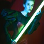 Katherine McNamara Instagram - Happy #StarWars Day! 💚💙 #Maythe4thBewithYou! 🪐🛸