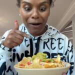 Tabitha Brown Instagram - Baaabbbyyy when I say these pecan nachos is very good!! Yes nachos made using pecans and cheese made using hummus🙌🏾🙌🏾🙌🏾 Baby come on in here and let’s get into it❤️ #nachos #plantbased #vegan #recipe #tabithabrown 
My hoodie is from @tmlgwriter