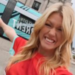 Katherine McNamara Instagram - The @KCCURRENT is electric!! ❤️⚡️🩵 Love watching the hometown team on fire on the pitch @nwsl! Way to go! We are #KCBaby! ⚽️ #KCCurrent
