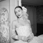Vivienne Westwood Instagram – “When you meet someone who has the same curiosities as you, you feel closer to that person” – Eline.⁠
⁠
As an ode to affinity – and what that means to the individual – our couture campaign reveals a series of portraits of real people in Paris. Each couture gown serves as an extension of our their internal world; the values, confessions and longings they inhabit. ⁠
⁠
Photography by @kingsley_ifill⁠
Styling by @florahuddart⁠
Talent: @elinehoyois⁠
⁠
#VWBridal #WestwoodBridal