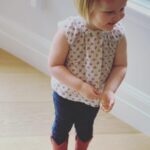 Jessica Capshaw Instagram - Sometimes the cute factor is too high for me to function!!! And currently obsessed with red cowboy boots handed down from two sisters...24/7 ready to party. Love her so much!!! #JKG