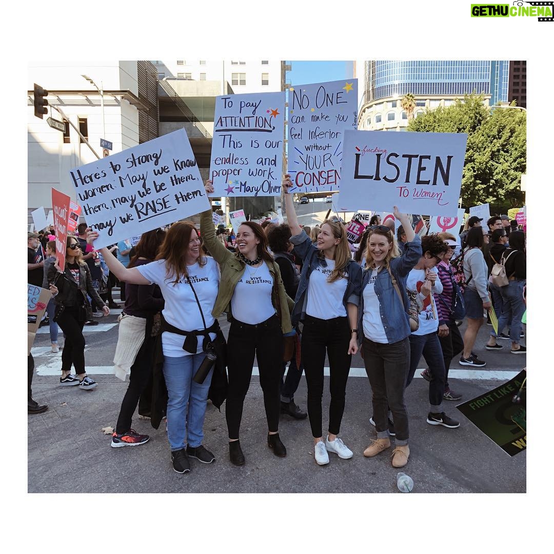 Melissa Benoist Instagram - #womensmarch we marched and we were happy