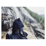Melissa Benoist Instagram - here is a man about to walk through a waterfall