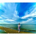 Narges Mohammadi Instagram - در كنار درياچه زيباى خزر 
عكس از على جان من
@alioji