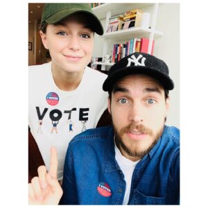 Melissa Benoist Instagram - We voted all the way from Canada! Because IT’S IMPORTANT and we’re lucky we have the right to — #ivoted