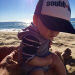 A.J. Cook Instagram – #beachbaby @nathanandy