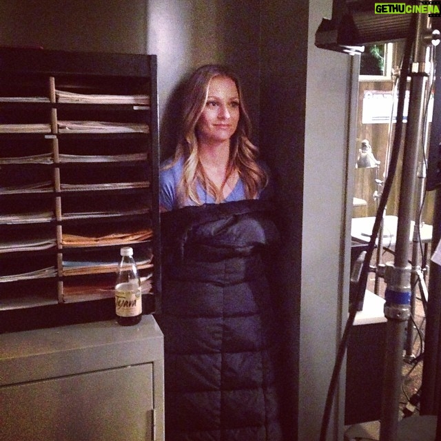 A.J. Cook Instagram - My quiet place in between takes. #oneofthosedays