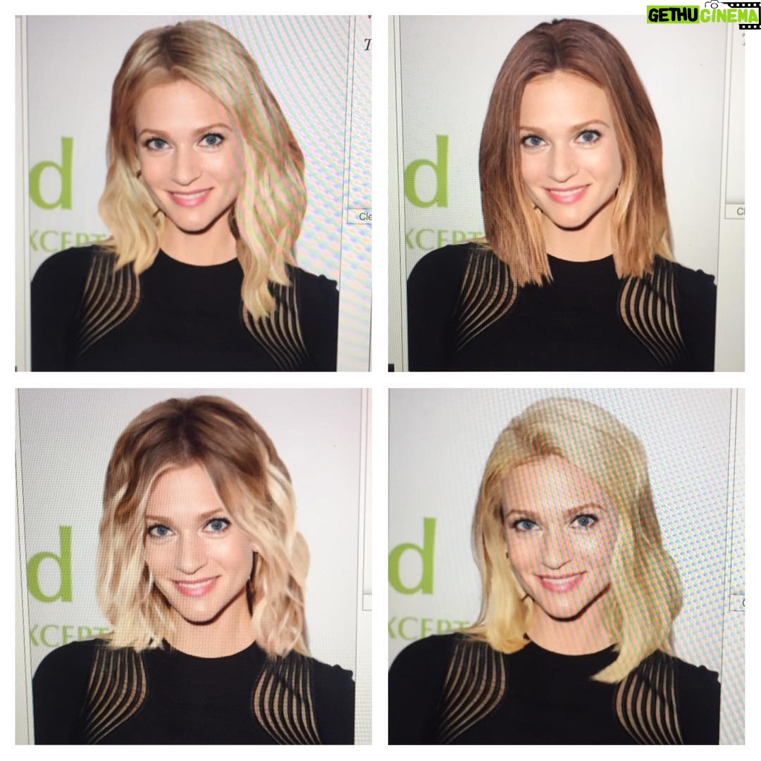 A.J. Cook Instagram - Just trying on hair. Because....why not?? #haircut #wednesday