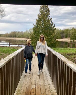 A.J. Cook Instagram - Unfortunately, I still have not figured out how to be in more than one place at a time. (If anyone knows this secret, please share) But right now, this is a beautiful place to be. And let’s be honest, in the not so distant future, my boys will be too “cool” to hangout with their embarrassing mom. #momlife 💙