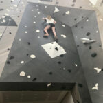 A.J. Cook Instagram - Testing out the new climbing wall. Beautiful work @vertical_solutions #climbing #adventurecomplex