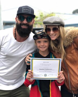 A.J. Cook Instagram - This kid.....😍We could not be prouder parents. Mekhai was honored today at school for his kindness. I mean......😭💗💕☺️#proudmom #proudparents @nathanandy