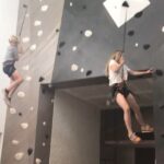 A.J. Cook Instagram - Testing out the new climbing wall. Beautiful work @vertical_solutions #climbing #adventurecomplex