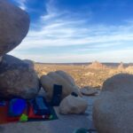 A.J. Cook Instagram – Our date nights are different than most. #cowboycamping #joshuatree #somanystars #nature @nathanandy