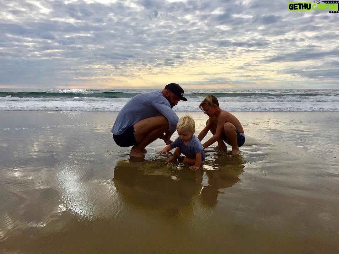 A.J. Cook Instagram - These 3 own my heart. #beachlife #wildandfree #family @nathanandy