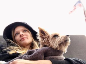 A.J. Cook Instagram - Goodbye my sweet girl. My heart and home feel a little emptier but I can feel your happiness as you can now run and leap into your next big adventure. #loveyou #doglover #zara #missyou 💕