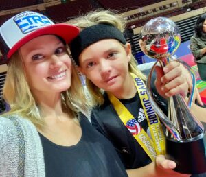 A.J. Cook Instagram - So proud of this kid. Bringing home the 🥈 with @teamrockstarvbc 🇺🇸 #usavolleyball #proudmom @mekhai.a