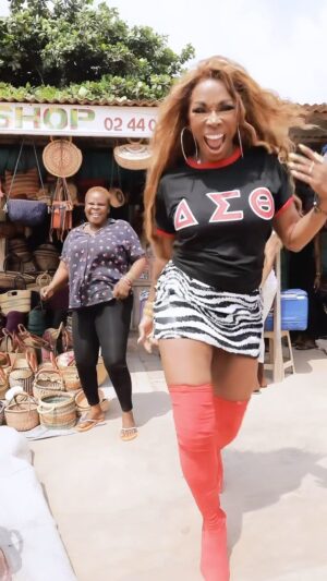 A.J. Johnson Instagram - Because when the red boots come out... I mean it!!!!😝🔺‼️

22 young women decided on JANUARY 13, 1913
That they had social- academic- and philanthropic gifts and their purpose was to serve. 

I believe, as African Americans who pledge to a Greek organization, we are actually in search of our tribe- since we were robbed of it centuries ago???

Since returning to Africa this has become more clear as I find more of my tribe, and today they help me celebrate l!😝🙌🏾‼️🇬🇭

As a proud member of DELTA SIGMA THETA SORORITY, INCORPORATED, #HKMADE, Spelman College @etakappa_dst, #13, on #j13,

I celebrate our  22 ancestors, while I'm here, in Ghana, West Africa, saluting their founding vision... I want to be testimony that we have NOT forgotten their founding principles.

We did NOT pledge to a chapter- we pledged to a life of service GLOBALLY. 🔺

We did NOT commit to building a financial machine, we committed to building true never ending sisterhood and a network of provision. 🔺

We are them...women focused on 

Being invincible.
Being unstoppable.
Being love. 
Being light. 
Being joy.
Being support.
Being loyal. 
Being the change. 
Being the bridge.
Being a sister. 
Being a DELTA.

TO ALL OF MY DYNAMIC SORORS OF #DST.. keep going! Make no apology for your stand apart! You are a DELTA!! 🔺😝Many want it... few are chosen🤷🏽‍♀️. 

22 dynamic spirits are counting on us to live their legacy loudly! 
Drop a 🔺 sorors if you're ready to make them proud!🥹☺️🙏🏾❤️🔺🙏🏾 

#HAPPYFOUNDERSDAY SORORS‼️😝🙌🏾🔺🔺🔺🔺🔺
#j13
#13 

🎥 @raphaelnkb 
Hair/ beat @jtavar_
🎼 @tylericu