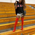 A.J. Johnson Instagram - DELTA SIGMA THETA.❤️🔺 Eta Kappa, Spelman College. 😝🙌🏾🤣🤣🤣🤣 🗣️TELL EM WHO MADE YOU @dee_dub8 ‼️‼️😝🙌🏾 DEAN OF PROBATES BIG SISTA PYT. #IYKYK #DST