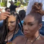 A.J. Johnson Instagram - A gorg evening at #Hollywoodbowl celebrating freedom with my ❤️@tishacampbellmartin . Y’all join the party LIVE on @cnn #juneteenth