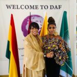 A.J. Johnson Instagram - When ever I arrive in Ghana it is a priority to visit the place and the woman that first embraced me in 2018 and has consistently mentored me in my passions for Africa especially Ghana. Now we are family and I am grateful 🙏🏾☺️. If you don’t know Dr Erieka Bennett, @ambassadoreriekabennett President of DAF ( Diaspora African Forum) @diasporaafricanforumofficial and Dr. Toni Luck, do yourself a favor and google them-get acquainted with their greatness. Always honored to be under Dr. Bennett’s mentorship and to collaborate with DAF on efforts to build #thebridgetobetter follow @thebridgetobetter to join the mission to build.☺️🙌🏾🙏🏾❤️🇬🇭