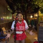 A.J. Johnson Instagram - Today DELTA SIGMA THETA SORORITY, Inc. celebrates sisterhood and service as we celebrate 22 of the baddest women to ever walk this earth!! 110 years ago they decided to be innovative unified and focused on service and now it’s our turn!🥰🙏🏾 I’m sending big #DST love from Ghana🇬🇭#HAPPYFOUNDERSDAY to all of my amazing sorors of #DST worldwide and thank you to our D9 family for the love today! #D9Unity AFRICA!! We Hope to serve with you 1 day! Ooo-OOOP!!!❤️🔺🇬🇭 Thank you to my @bellaafrik_restaurant family for graciously hosting us❤️😘