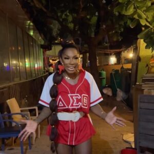A.J. Johnson Instagram - Today DELTA SIGMA THETA SORORITY, Inc. celebrates sisterhood and service as we celebrate 22 of the baddest women to ever walk this earth!! 110 years ago they decided to be innovative unified and focused on service and now it’s our turn!🥰🙏🏾
 
I’m sending big #DST love from Ghana🇬🇭#HAPPYFOUNDERSDAY to all of my amazing sorors of #DST worldwide and thank you to our D9 family for the love today! #D9Unity AFRICA!! We Hope to serve with you 1 day!

Ooo-OOOP!!!❤️🔺🇬🇭

Thank you to my @bellaafrik_restaurant family for graciously hosting us❤️😘