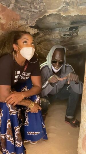 A.J. Johnson Instagram - Today I choose to remember the  ancestors. 
Their strength. 
Their fortitude. 
Their tenacity. 
Their spirit. 

They survived #GoreeIsland. 
They survived  sailing to America. 
I now return to Senegal to remind myself. 
I cannot break. 
I cannot get tired. 

I owe them my greatER. 

WE owe them. With all that’s happening in America, 
WE CANNOT GET TIRED. 
Do what YOU need to to remind yourself. 
Tired is NOT an option. 

If you’re with me  throw a 🙌🏾 in the comments.
#Senegal
#independenceday