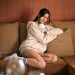 Aadhya Anand Instagram - Sitting pretty🦢 Outfit - @benetton @benetton_india Edited by - @omkarnaik__ #aadhyaanand #aadhya_anand #mi
