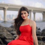 Aadhya Anand Instagram - My mind is full of you🍷 Photography - @shadank_photography . . . . #aadhyaanand #reddress #teenactor