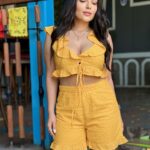 Aanchal Munjal Instagram - He calls me his sunshine .. 🌝💛 Wearing @howwhenwearclothing Shot at @1522inmumbai