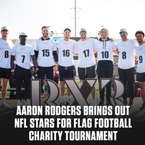 Aaron Rodgers Instagram - @aaronrodgers12 brings together NFL stars to play in @rx3growth’s 3rd annual Charity Flag Football Tournament, where they helped raise nearly $3M for a variety of charities 🙌