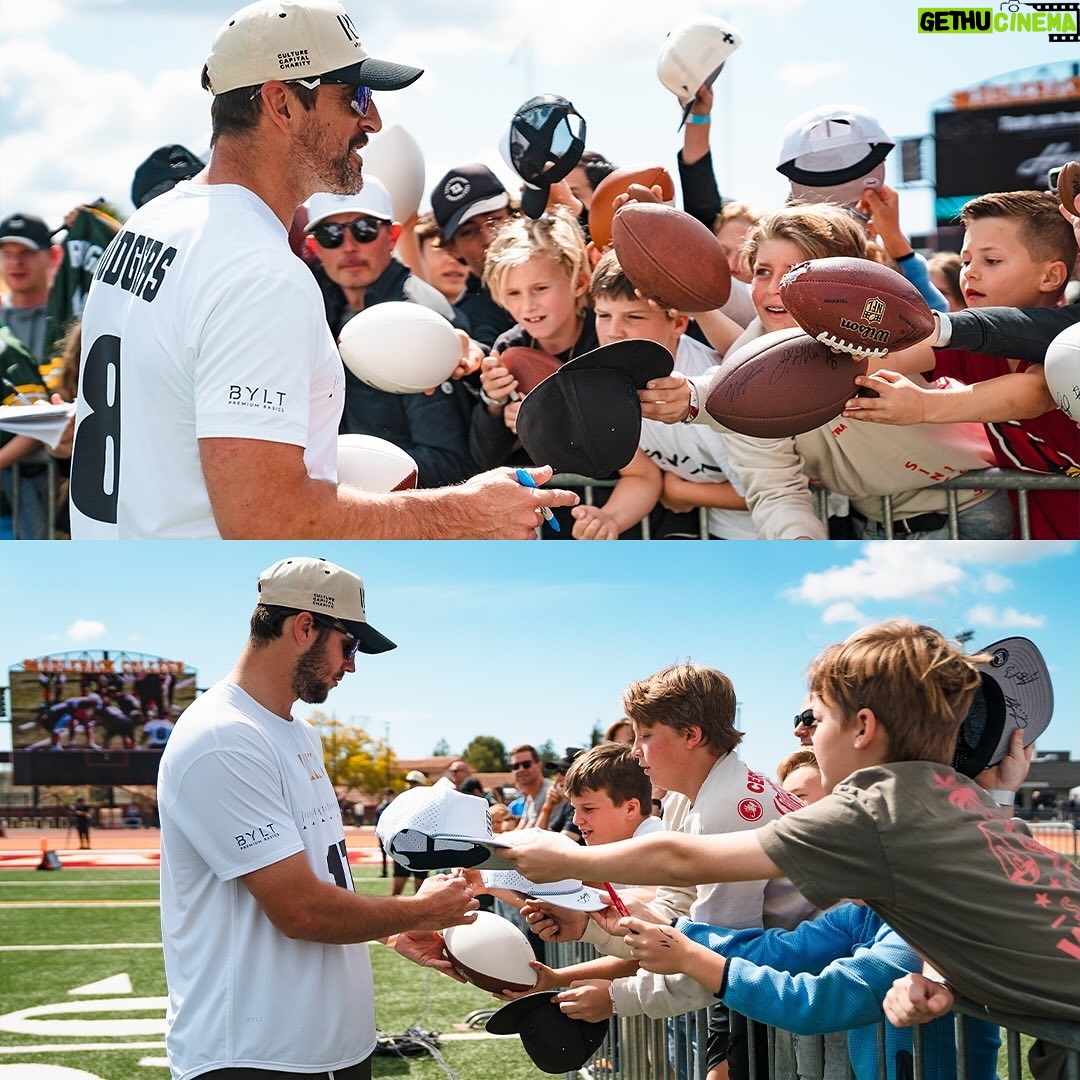 Aaron Rodgers - 197.5K Likes - @aaronrodgers12 brings together NFL stars to play in @rx3growth’s 3rd annual Charity Flag Football Tournament, where they helped raise nearly $3M for a variety of charities 🙌