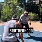 Aaron Rodgers Instagram - A true brother is there for you when you fall. Sometimes he lifts you up. Sometimes he just laughs, Until you pick yourself off the ground. A true brother is there when you triumph. He celebrates your victory Even more than you do. And tomorrow it's back to competing. A true brother doesn't judge you. Because he knows that he is you, Just living a different life. And he's grateful for the reflection. Tag a true brother or sister in the comments. 👇🏼 Full podcast with @aaronrodgers12 here: bit.ly/AMP-373 🎥: @maxwmccoy #aaronrodgers #basketball #brother #brotherhood #brothers #friendship #compete #healthycompetition #pickupbasketball #aubreymarcus