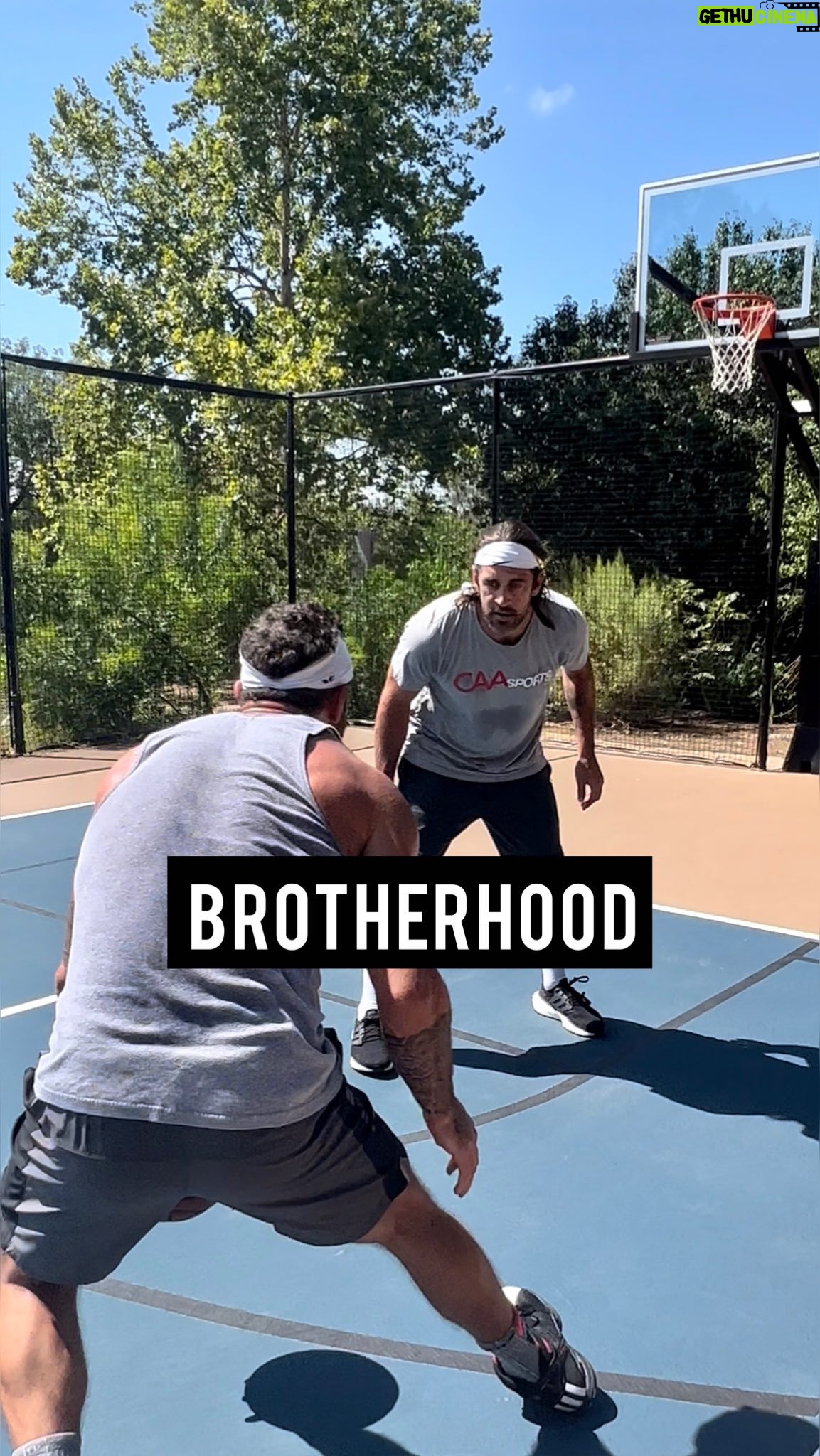 Aaron Rodgers Instagram - A true brother is there for you when you fall. Sometimes he lifts you up. Sometimes he just laughs, Until you pick yourself off the ground. A true brother is there when you triumph. He celebrates your victory Even more than you do. And tomorrow it's back to competing. A true brother doesn't judge you. Because he knows that he is you, Just living a different life. And he's grateful for the reflection. Tag a true brother or sister in the comments. ππΌ Full podcast with @aaronrodgers12 here: bit.ly/AMP-373 π₯: @maxwmccoy #aaronrodgers #basketball #brother #brotherhood #brothers #friendship #compete #healthycompetition #pickupbasketball #aubreymarcus
