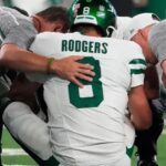 Aaron Rodgers Instagram - Thank you to every person that has reached out, called, texted, DM’d, connected through a friend, etc. It has meant a ton to me, and I’ll try and get back to all of you soon 🥹❤️ I’m completely heartbroken and moving through all of the emotions, but deeply touched and humbled by the support and love. 💔 Please keep me in your thoughts and prayers as I begin the healing process today. 🙏 ♾️ ❤️ The night is darkest before the dawn. And I shall rise yet again. Proud of my guys, 1-0 🛩️ #
