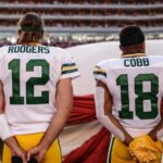 Aaron Rodgers Instagram - Here’s some... #MondayNightGratitude for some of the incredibly special people in my life, with some pictures from the last beautiful year. @shailenewoodley, thanks for letting me chase after you the first couple months after we met, and finally letting me catch up to you and be a part of your life. Thanks for always having my back, for the incredible kindness you show me and everyone you meet, and for showing me what unconditional love looks like, I love you and am grateful for you. To the men I got to share the QB room with everyday, Matt, Nathaniel, Luke, @jordan3love and @kurtbenkert , you guys made every day so much fun and I’m so thankful for the daily laughs and stress relief you brought me every week of the year. I love you guys. To the Friday Crew, @aiydacobb , @rcobb18 , @frankieshebby , and @davidbakhtiari , I loved every moment we got to spend together this year. Your love and support was overwhelming, and I cherish the friendships I have with each of you. To my teammates, past and current, you are the icing on the beautiful cake we call our job; football. the friendships that we have will transcend our collective time in this game and I am so thankful for the role that each of you have played in making my life that much better. I love you guys, and cherish the memories we’ve made. To everyone else, Spread love and gratitude you beautiful people, and read a book once in a while too while you’re at it. Love and peace ❤️❤️