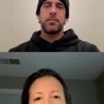 Aaron Rodgers Instagram - A convo with Alexa Benson the CEO and President of the North Valley Community Foundation