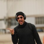 Aaron Rodgers Instagram - My coach is focused. ✌🏼🤙🏼#eyebrows #