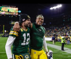 Aaron Rodgers Instagram - Here’s some... #MondayNightGratitude for some of the incredibly special people in my life, with some pictures from the last beautiful year. 

@shailenewoodley, thanks for letting me chase after you the first couple months after we met, and finally letting me catch up to you and be a part of your life. Thanks for always having my back, for the incredible kindness you show me and everyone you meet, and for showing me what unconditional love looks like, I love you and am grateful for you. 
To the men I got to share the QB room with everyday, Matt, Nathaniel, Luke, @jordan3love and @kurtbenkert , you guys made every day so much fun and I’m so thankful for the daily laughs and stress relief you brought me every week of the year. I love you guys. 

To the Friday Crew, @aiydacobb , @rcobb18 , @frankieshebby , and @davidbakhtiari , I loved every moment we got to spend together this year. Your love and support was overwhelming, and I cherish the friendships I have with each of you.
To my teammates, past and current, you are the icing on the beautiful cake we call our job; football. the friendships that we have will transcend our collective time in this game and I am so thankful for the role that each of you have played in making my life that much better. I love you guys, and cherish the memories we’ve made. 

To everyone else, 
Spread love and gratitude you beautiful people, and read a book once in a while too while you’re at it. Love and peace ❤️❤️
