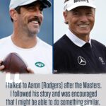 Aaron Rodgers Instagram - A comeback inspired by another legend. Three months after surgery, Langer is back and ready to go 💪