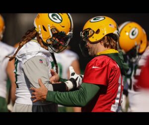 Aaron Rodgers Instagram - Here’s some... #MondayNightGratitude for some of the incredibly special people in my life, with some pictures from the last beautiful year. 

@shailenewoodley, thanks for letting me chase after you the first couple months after we met, and finally letting me catch up to you and be a part of your life. Thanks for always having my back, for the incredible kindness you show me and everyone you meet, and for showing me what unconditional love looks like, I love you and am grateful for you. 
To the men I got to share the QB room with everyday, Matt, Nathaniel, Luke, @jordan3love and @kurtbenkert , you guys made every day so much fun and I’m so thankful for the daily laughs and stress relief you brought me every week of the year. I love you guys. 

To the Friday Crew, @aiydacobb , @rcobb18 , @frankieshebby , and @davidbakhtiari , I loved every moment we got to spend together this year. Your love and support was overwhelming, and I cherish the friendships I have with each of you.
To my teammates, past and current, you are the icing on the beautiful cake we call our job; football. the friendships that we have will transcend our collective time in this game and I am so thankful for the role that each of you have played in making my life that much better. I love you guys, and cherish the memories we’ve made. 

To everyone else, 
Spread love and gratitude you beautiful people, and read a book once in a while too while you’re at it. Love and peace ❤️❤️