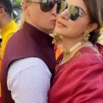 Aashka Goradia Instagram - My moon 🌙 @ibrentgoble Happy Valentines Day! Love you everyday ♥️🌙 . . . . . . . . .. . . Outfit : @sarangkaur.in Styling : @__snehasharma___ ♥️